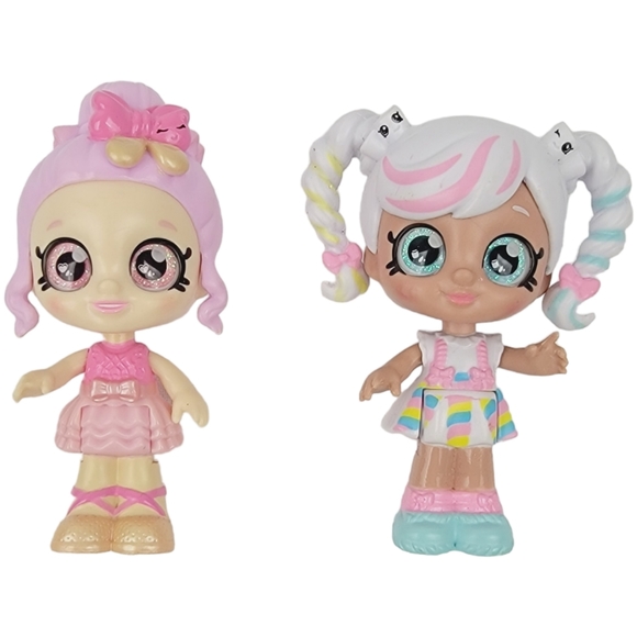 Kindi Kids Poseable Bobble Head Figurines 3.5" MARSHA MELLO & PIROUETTA - Moose - Picture 1 of 3